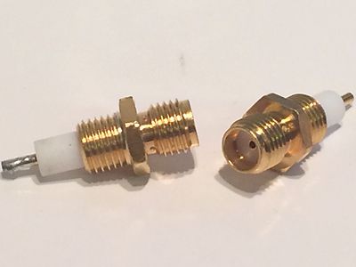 SINGLE HOLE CHASSIS MOUNT SMA FEMALE PANEL SOCKET RADIALL R124.555.322 blb43