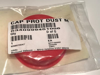 LARGE PROTECTIVE DUST CAP RED NYLON MILITARY SPECIFICATION ac1~20