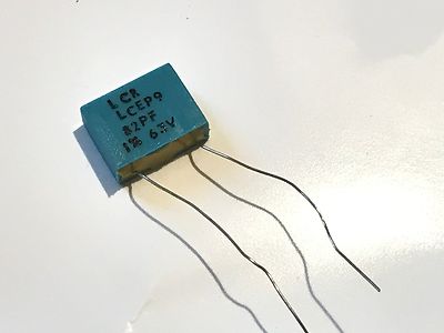 82pF 63V 1% LCR EXTENDED FOIL BOX POLYSTYRENE EP9 CAPACITOR fbb29.24