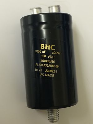 3300UF 100V KEMET BHC ALS31A332DB100 BEST QUALITY INDUSTRIAL CAPACITOR ad2L26