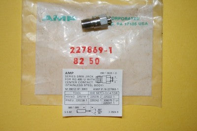 SMA CABLE FEMALE FOR .085 SEMI RIGID COAX BY AMPHENOL 227869-1 (x1) fd7L31