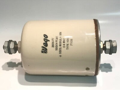 3600pF 1500V VINTAGE WEGO RF FEED THROUGH CAPACITOR 1052 fbc3a7