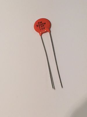3300PF 1KV 1000V DISC CERAMIC CAPACITOR MILITARY SPEC (x2) FD2J3