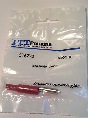 4MM RUNNING BANANA SOCKET FEMALE RED POMONA 5167-2 fd6e5