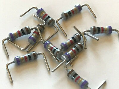 1K OHM 0.1% 1/4W METAL FILM RESISTORS x10 fd6d60