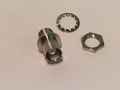 SINGLE HOLE MOUNT 50 OHM BNC FEMALE PANEL SOCKET bsa2f