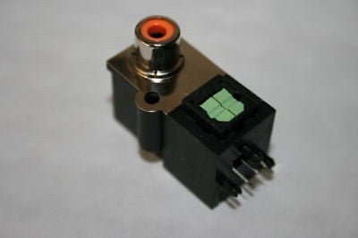 RCA PHONO FEMALE WITH TOS OPTICAL LINK PANEL fd1c9