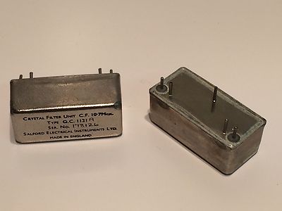 VINTAGE S.E.I. 10.7MHZ CRYSTAL FILTER 15KHz BANDWIDTH blb163