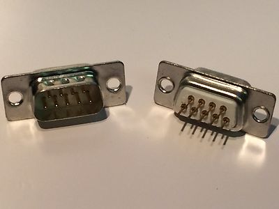 9 WAY D TYPE MALE BOARD MOUNT blb192