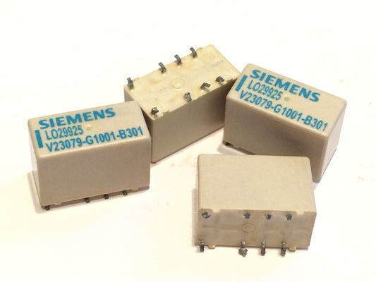 5V COIL 2A DPDT CONTACTS SURFACE MOUNT RELAY SIEMENS V23079G1001B301 aa6*a