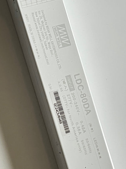 MEAN WELL LDC-80DA 80W CONSTANT POWER DIMMABLE LED DRIVER 700mA - 2.1A fd****