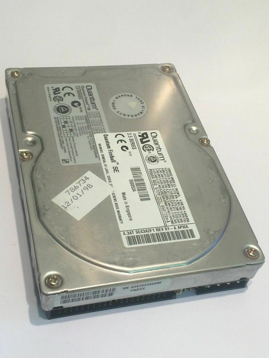 QUANTUM FIREBALL SE4.3AT SE43A012 IDE HARD DRIVE 4.3GB aa4bc22