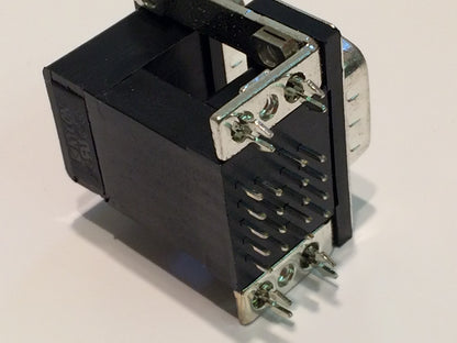 STACKED TWIN 9 WAY D TYPE MALE KYCON DUALPORT K42X-E9P/P-A4N blb1863