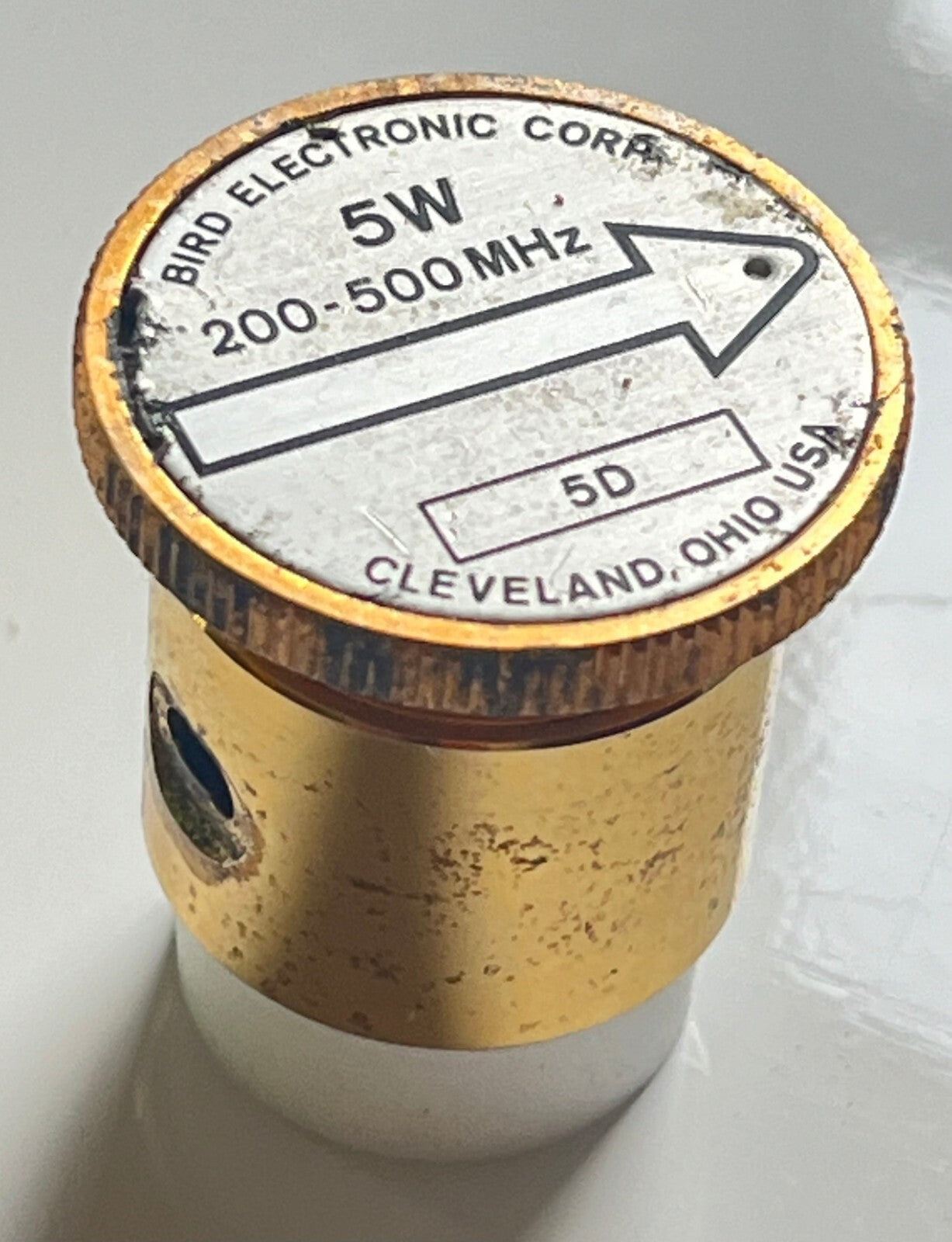 BIRD 5D PLUG IN ELEMENT SLUG 0 - 5 WATTS 200 - 500 MHz THRULINE 43 fcb20.42