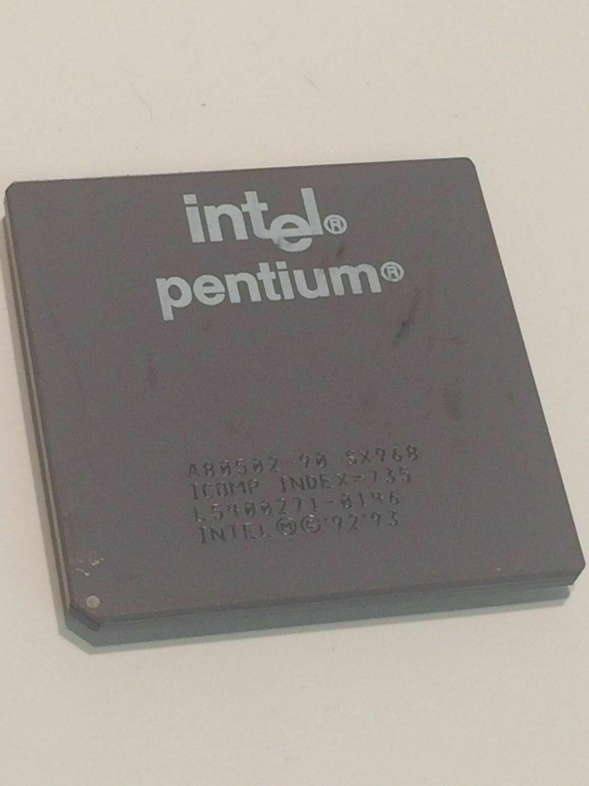 INTEL A80502-90 SX968/SSS COLLECTIBLE PENTIUM PROCESSOR fba10a40