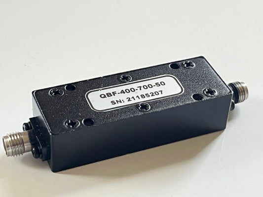 QUALWAVE 400MHZ - 700MHZ 1W BAND PASS FILTER 2.92MM CONNECTORS AE1W87