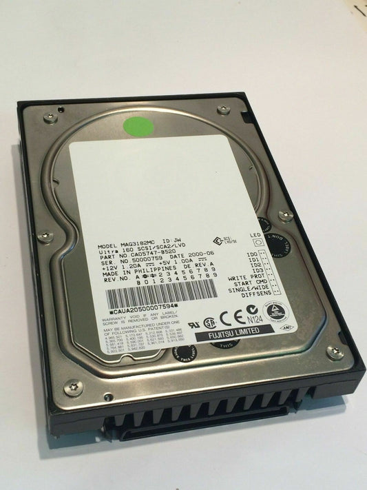 FUJITSU MAG3182MC 18.2GB SCA2 SCSI ULTRA2 HARD DRIVE CAO5747-B520 aa4cb5