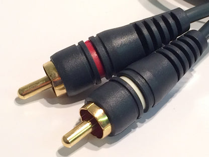 1.5m PREMIUM QUALITY TWIN GOLD PLATED DIGITAL AUDIO RCA PHONO CABLE fab16