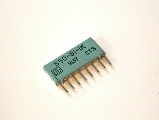 1K SIL 8 PIN RESISTOR NETWORK CTS ALLEN BRADLEY 850-81-1K (x1) fd1J11