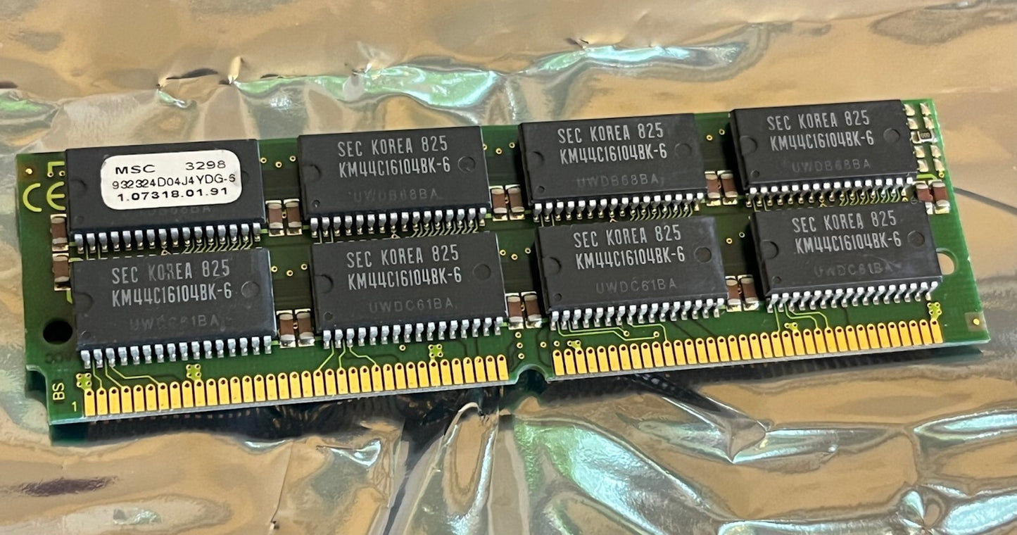 72 PIN 128MB EDO SIMM MEMORY 60nS PREMIUM QUALITY GOLD PLATED (x1) fcb11.5