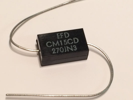 27pF 500V MOLDED MICA MILITARY SPEC 2% CAPACITOR EFD CM15CD ad1x16
