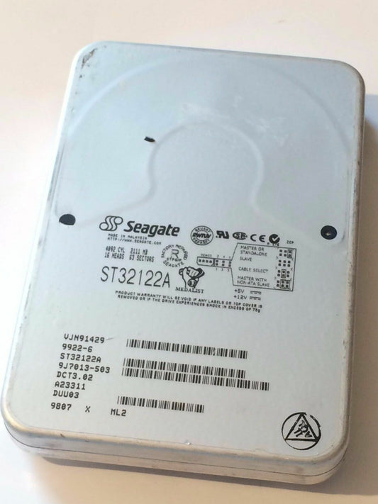 SEAGATE ST32122A 9J7013-503 DCT3.02 IDE HARD DRIVE 2.1GB aa4aa7