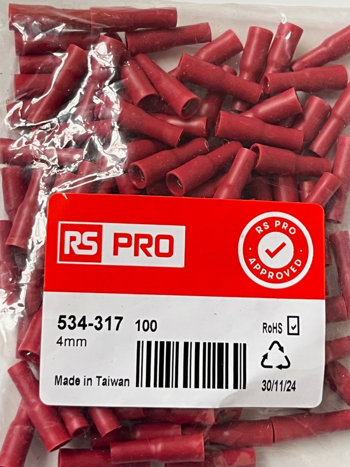 INSULATED CRIMP TERMINALS BEST RS QUALITY ALL TYPES PACKS OF 100 CHEAP fcb22