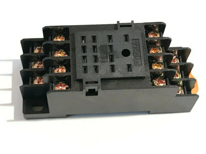 PYF14A 14 PIN RELAY BASE FOR 'MY4' RELAYS DIN RAIL OR SCREW DOWN MOUNT ad2G2