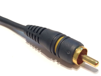 1.5m PREMIUM QUALITY 75 OHM GOLD PLATED DIGITAL AUDIO COAX RCA PHONO CABLE fab14