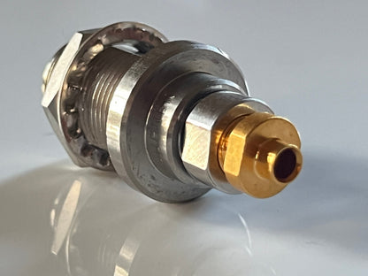 SUHNER N TYPE BULKHEAD FEMALE FOR SMALL COAX & .141 SEMI RIGID fcb25.43