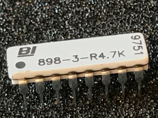 4.7K DIL 16 PIN RESISTOR NETWORK BOURNS (x1) 898-3-R4.7K fcb27.33