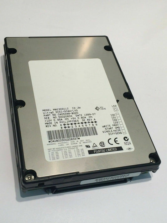 FUJITSU MAE3091LC 9.1GB SCSI ULTRA-2 HARD DRIVE CAO5348-B220 aa4cb1