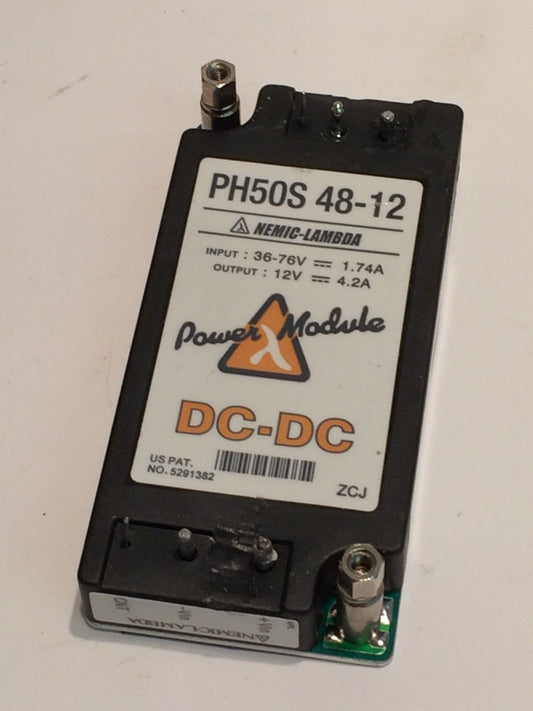 NEMIC LAMBDA PH50S-48-12 DC-DC CONVERTER POWER SUPPLY 12V 4.2A OUT fd7L10