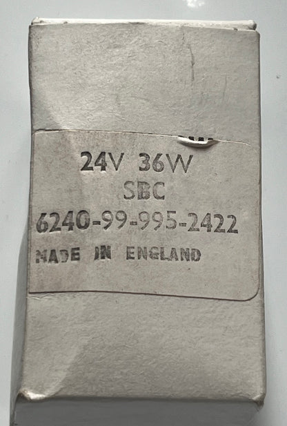 24 VOLT 36 WATT SBC BULB BUS LORRY BOAT COMMERCIAL VINTAGE LAMP C.L.B. FD6A2