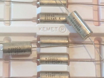 KEMET BEST QUALITY SOLID TANTALUM AXIAL CAPACITOR ALL VALUES DROP DOWN LIST