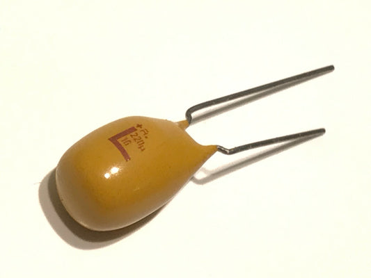 220UF 16V AVX TANTALUM BEAD CAPACITOR (x1) ad1*16