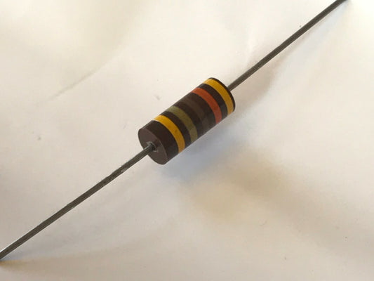 VINTAGE AB 430 OHM 2W 5% 430R CARBON RESISTOR MIL SPEC (x3) fd7d35
