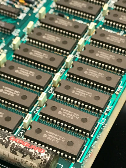 OLD MEMORY PCB WITH 22 X 6264 HITACHI SRAM MEMORY CHIPS HM6264LP-12 ac1X13