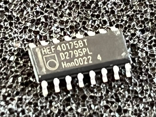 HEF40175BT ORIGINAL PHILIPS FLIP FLOP SURFACE MOUNT IC UK STOCK x1 fba39.54