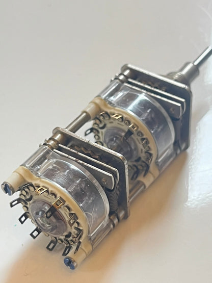DUAL 10 WAY & 12 WAY 1 POLE 2 GANG CONCENTRIC ROTARY SWITCH AUDIO fcb20.4