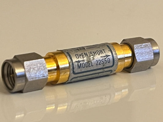 WILTRON 22S50 PRECISION 26.5GHz 3.5 SMA OPEN / SHORT RF ADAPTOR fba10a87