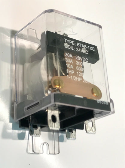 24V AC SINGLE POLE ON - OFF HEAVY DUTY RELAY WITH 30A CONTACTS x1 ad2k9