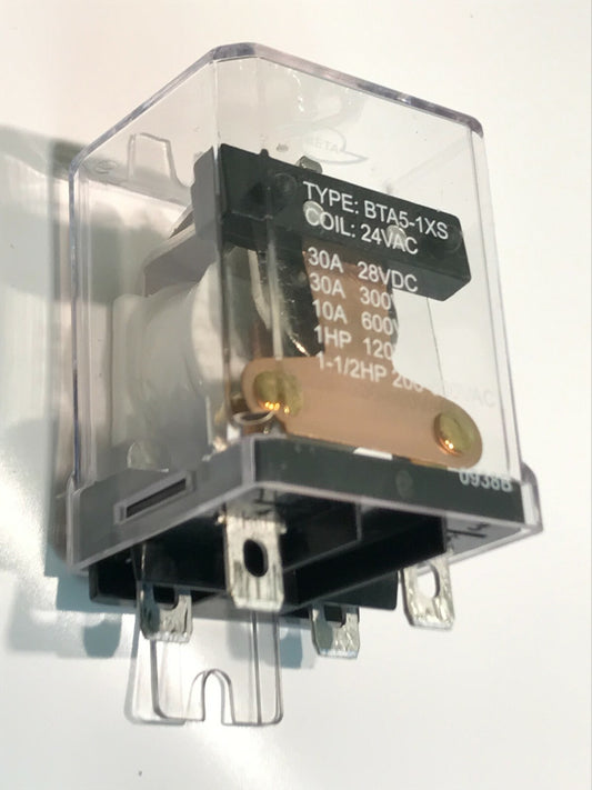 24V AC SINGLE POLE ON - OFF HEAVY DUTY RELAY WITH 30A CONTACTS x1 ad2k9