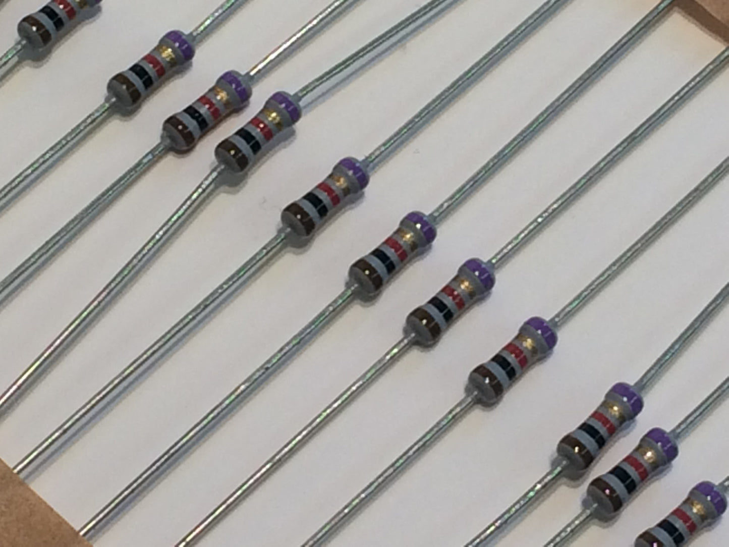 1K OHM 0.25W 5% PHILIPS METAL FILM RESISTOR (x10) fd1a35