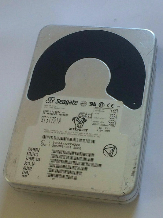 SEAGATE ST31721A 9J7005-030 DCT0.34 IDE HARD DRIVE 1.6GB aa4ba28