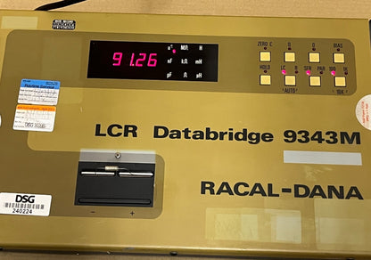 DATABRIDGE 9343M RACAL DANA PRECISION METER FOR L.C.R. PERFECT WORKER ad1~4
