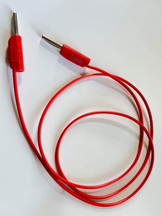 RS PRO QUALITY 4MM STACKABLE BANANA PLUG TEST LEAD 1.0M LONG RED ad1*19
