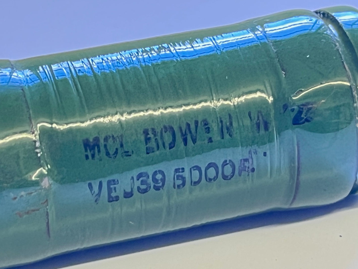 5K 100W 5000 OHM MCL BOWEN VINTAGE WIRE WOUND TUBULAR POWER RESISTOR FD6C21