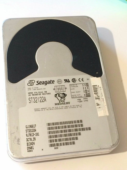 SEAGATE ST32122A 9J7013-101 DCT0.39 IDE HARD DRIVE 2.1GB aa4aa1c