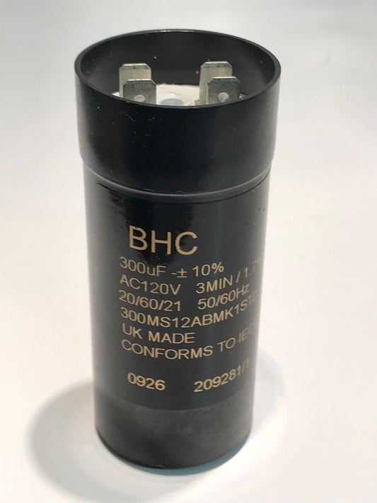 300UF 120V BHC UK MADE PREMIUM QUALITY MOTOR START CAPACITOR ac1~19